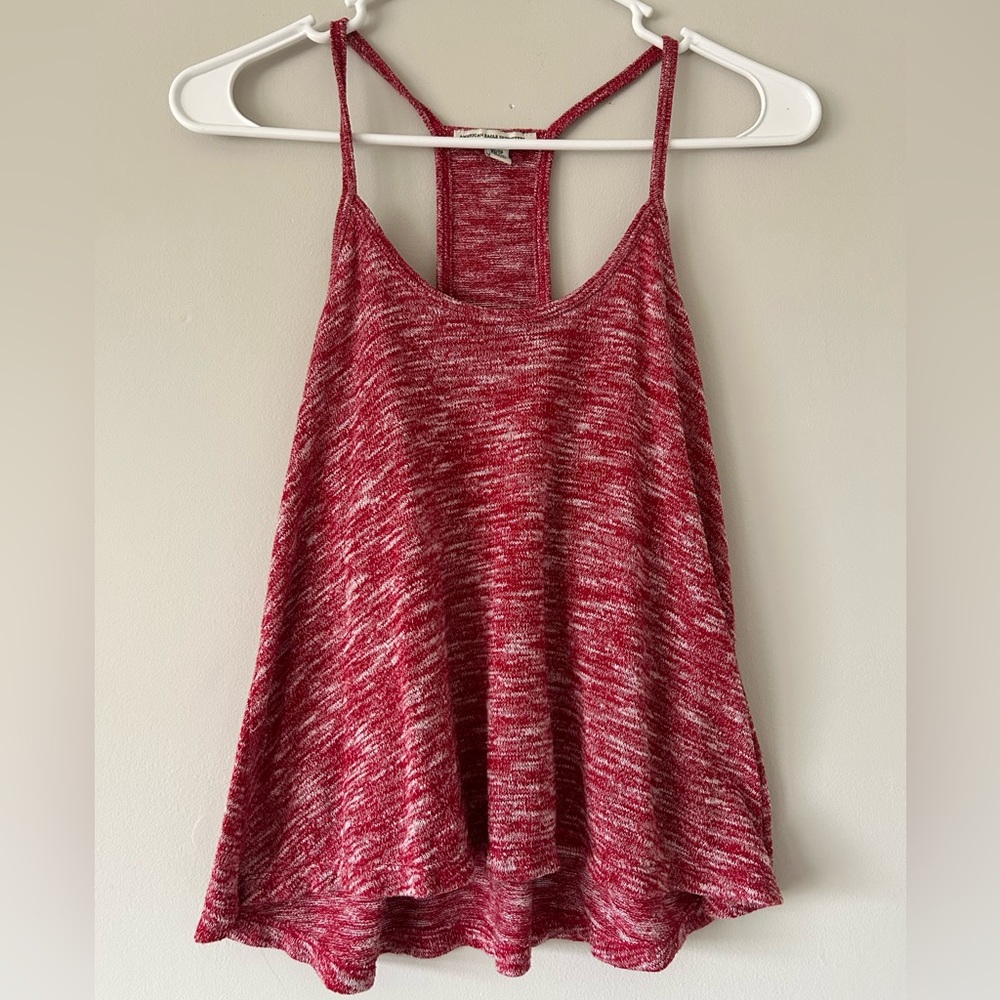 American Eagle Soft Red Tank Top Size XS